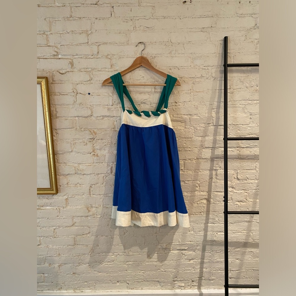 NWT Adorable Anthro Adjustable Colorblock Mini Dress